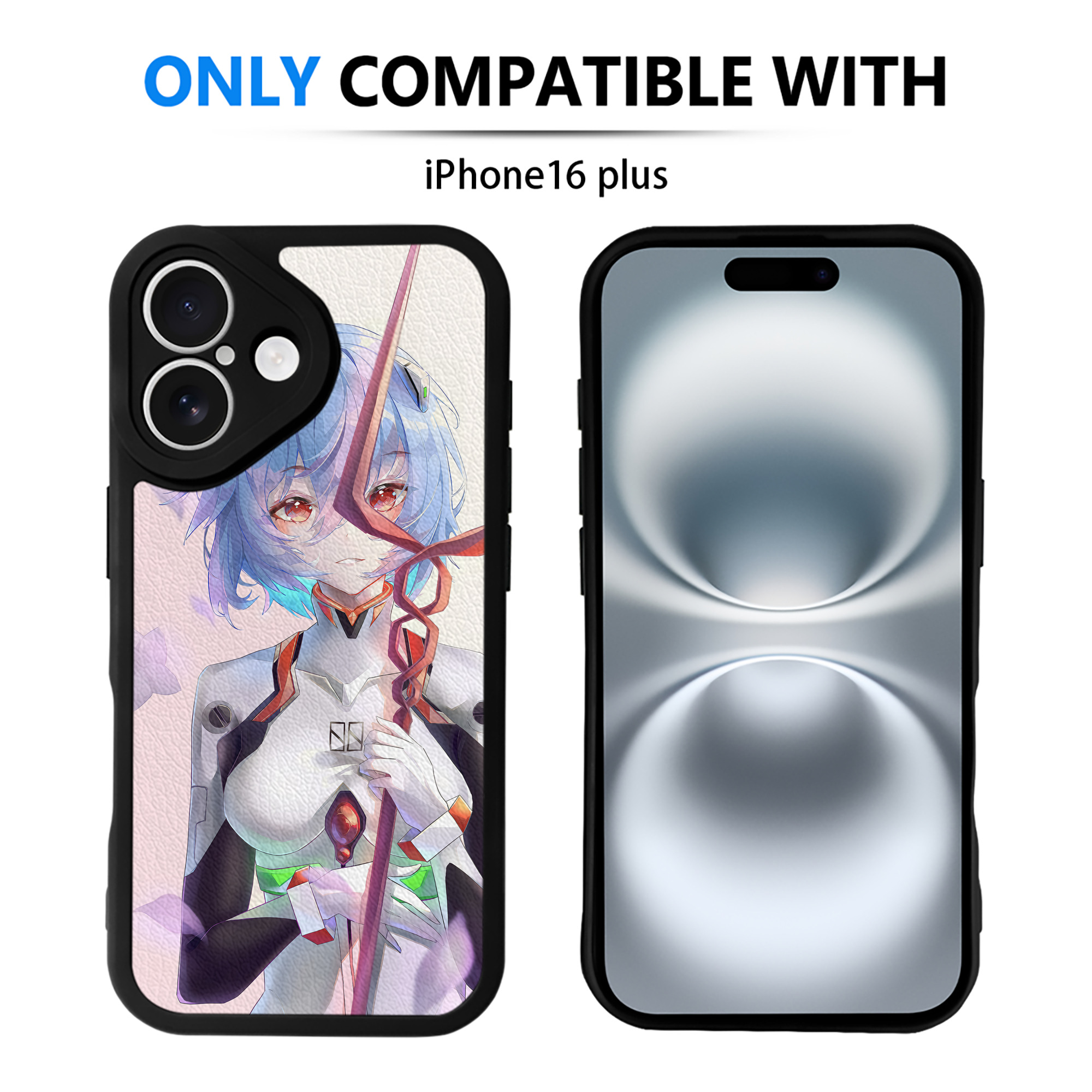 （画像用） EVA 新世紀エヴァンゲリオン 【iPhone 16シリーズ対応】シリコンスマホケース（レザー調） 材質：シリコン